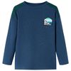 Camisola de malha para crian&ccedil;a azul-marinho 140