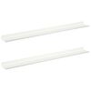 vidaXL Prateleira Flutuante 2 unid. Branco 80 x 9 x 2,5 cm A&ccedil;o