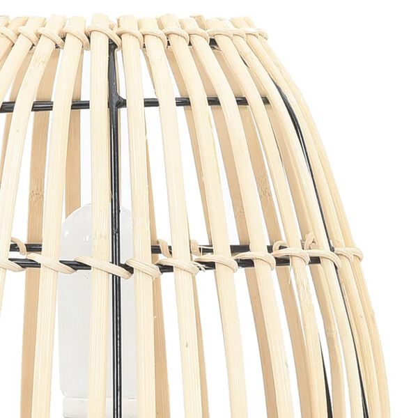 vidaXL Candeeiro de pé para mesa 60 W 20x27 cm E27 salgueiro