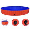 vidaXL Piscina para c&atilde;es dobr&aacute;vel 300x40 cm PVC vermelho