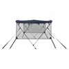 vidaXL Toldo 3 arcos Bimini paredes malha laterais 183x(137-152)x137cm