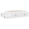 vidaXL Estrado de cama com arruma&ccedil;&atilde;o Branco 75 cm Derivados de Madeira