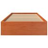 vidaXL Cama sem colch&atilde;o 100x200 cm pinho maci&ccedil;o castanho-mel