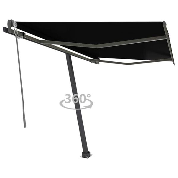 vidaXL Toldo autom&aacute;tico independente 350x250 cm antracite