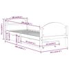 vidaXL Estrutura cama c/ 2 gavetas 90x200 cm pinho maci&ccedil;o castanho mel