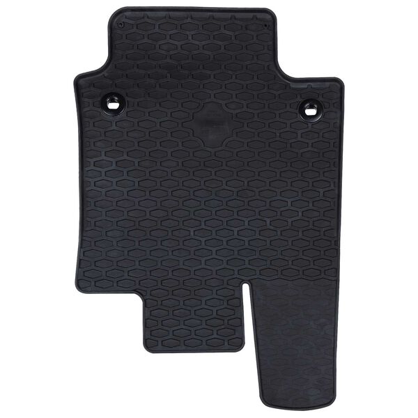 vidaXL Tapete de carro 4 pcs Preto Borracha