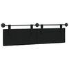 vidaXL Cabeceira Suspensa Preto 190 x 55 x 7 cm Veludo