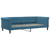 vidaXL Sof&aacute;-cama com gavet&atilde;o e gavetas 90x200 cm veludo azul