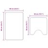 vidaXL Conjunto de Tapetes de Banho Antiderrapantes 2 pcs Roxo PP