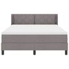 vidaXL Cama Box Cinzento-acastanhado 200 x 160 cm Poli&eacute;ster