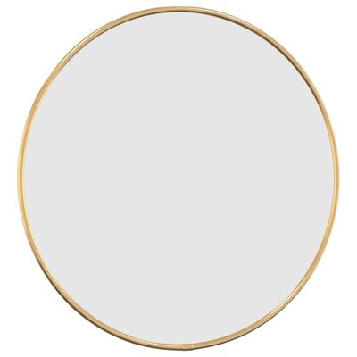 vidaXL Espelho de parede Ø40 cm redondo dourado