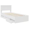 vidaXL Estrutura da Cama Branco 90 x 200 cm Madeira de Engenharia