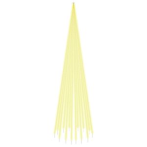 vidaXL &Aacute;rvore de Natal mastro de bandeira 1134 LED 800cm branco quente
