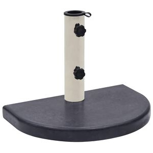 vidaXL Base para guarda-sol 40x28x4 cm granito preto