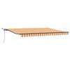 vidaXL Toldo retr&aacute;til Amarelo e Laranja 450 &times; 300 cm Poli&eacute;ster