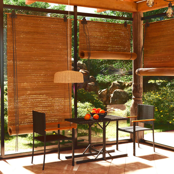 vidaXL 3 pcs conjunto de jantar para jardim preto