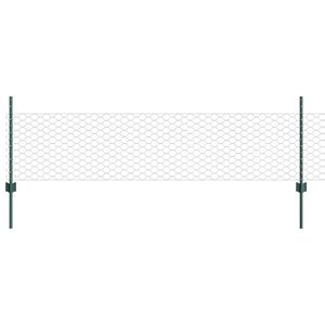 vidaXL Cerca com Poste Verde