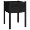vidaXL Vaso de jardim 50x50x70 cm madeira de pinho maci&ccedil;a preto