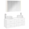 vidaXL Conjunto de M&oacute;veis para Banheiro 4 pcs Branco