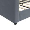 vidaXL Sof&aacute;-cama 100x200 cm veludo cinzento-escuro