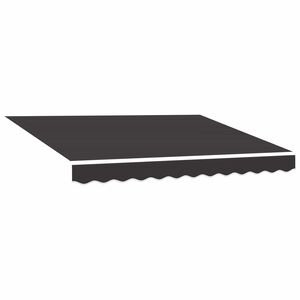 vidaXL Tecido de substitui&ccedil;&atilde;o para toldo cinzento 300x250 cm poli&eacute;ster