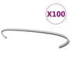 vidaXL Ganchos para gabi&otilde;es 100 pcs a&ccedil;o galvanizado 20 cm
