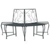 vidaXL Banco de &Aacute;rvore 4-N&uacute;mero de lugares 160 x 80 x 89 cm A&ccedil;o