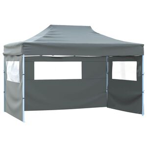 vidaXL Tenda de Festa 291 x 431 x 315 cm Antracite Tecido Oxford