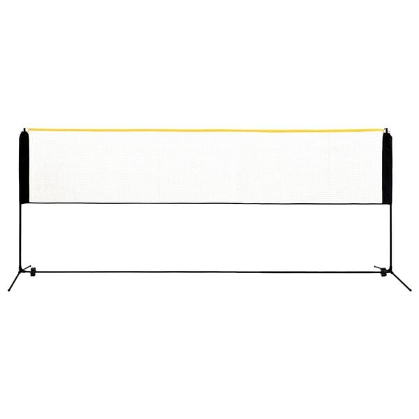 vidaXL Rede de badm&iacute;nton ajust&aacute;vel 400x103x94-158 cm metal