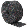 vidaXL Rolo de Granulado de Borracha Preto 1000 x 12 x 0,8 cm Borracha