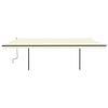 vidaXL Toldo retr&aacute;til manual com postes 6x3,5 m cor creme