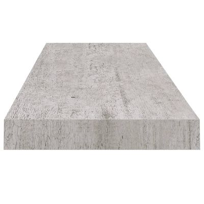vidaXL Prateleira de parede 80x23,5x3,8 cm MDF cinzento-cimento