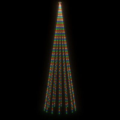 vidaXL Árvore de Natal com espigão 1134 luzes LED 800 cm colorido