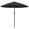 vidaXL Guarda-sol de exterior c/ mastro alum&iacute;nio 250 cm preto