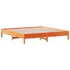 vidaXL Cama sem colch&atilde;o 200x200 cm pinho maci&ccedil;o castanho-mel