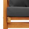 vidaXL 5 pcs conjunto lounge de jardim c/ almofad&otilde;es ac&aacute;cia maci&ccedil;a