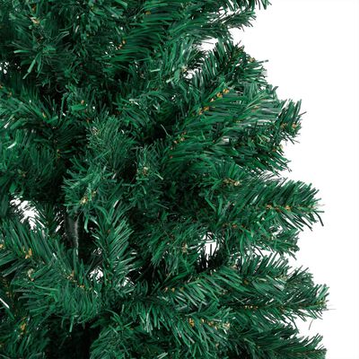 vidaXL Árvore de Natal artificial pré-iluminada + ramos grossos verde