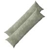 vidaXL Capa almofada 2 unid. HEERLEN Verde 40 x 145 cm Tecido Chenille