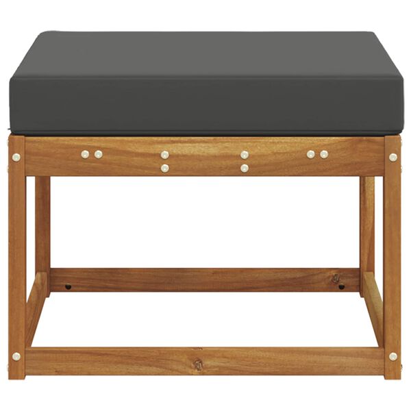 vidaXL Pufe para Exterior Madeira S&oacute;lida de Ac&aacute;cia Natural