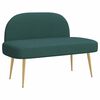 vidaXL Banco estofado com encosto Verde-escuro 110 x 60 x 76 cm