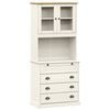 vidaXL Arm&aacute;rio alto VIGO 80x40x176 cm madeira de pinho maci&ccedil;a branco