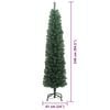 vidaXL &Aacute;rvore de Natal Artificial Verde 240 cm PVC e A&ccedil;o e Pl&aacute;stico