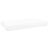 vidaXL Travesseiro para Dormir Liso Branco 70 x 36 x 6,5 cm