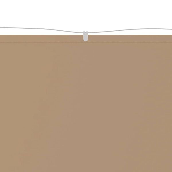 vidaXL Toldo vertical 180x1200 cm tecido oxford cinza-acastanhado