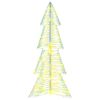 vidaXL &Aacute;rvore de Natal com 100 LEDs Branco quente 120 cm PET