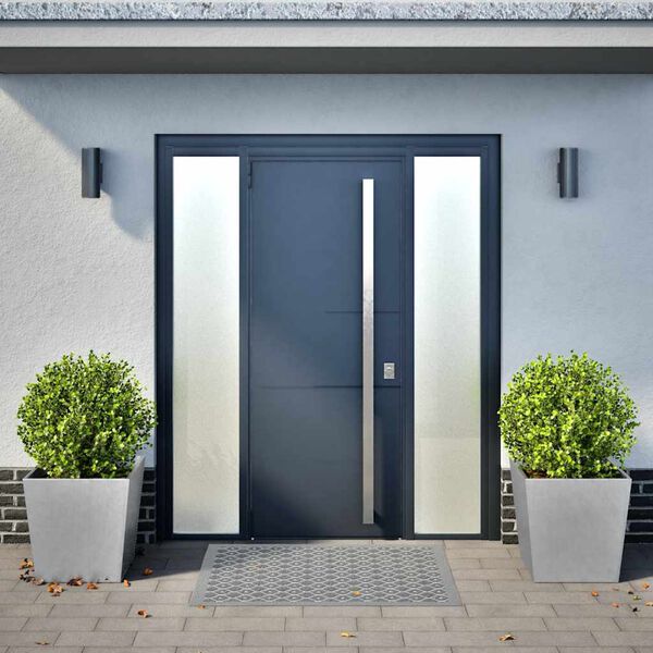 vidaXL Vaso/floreira de jardim 2 pcs 50x50x50 cm a&ccedil;o galvanizado