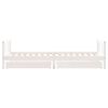 vidaXL Estrutura cama infantil c/ gavetas 90x200cm pinho maci&ccedil;o branco