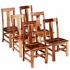 vidaXL Cadeiras de jantar 6 pcs madeira maci&ccedil;a