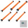 vidaXL Conjunto motores tubulares com controlador 6 pcs