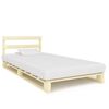 vidaXL Estrutura de cama em paletes pinho maci&ccedil;o 100x200 cm